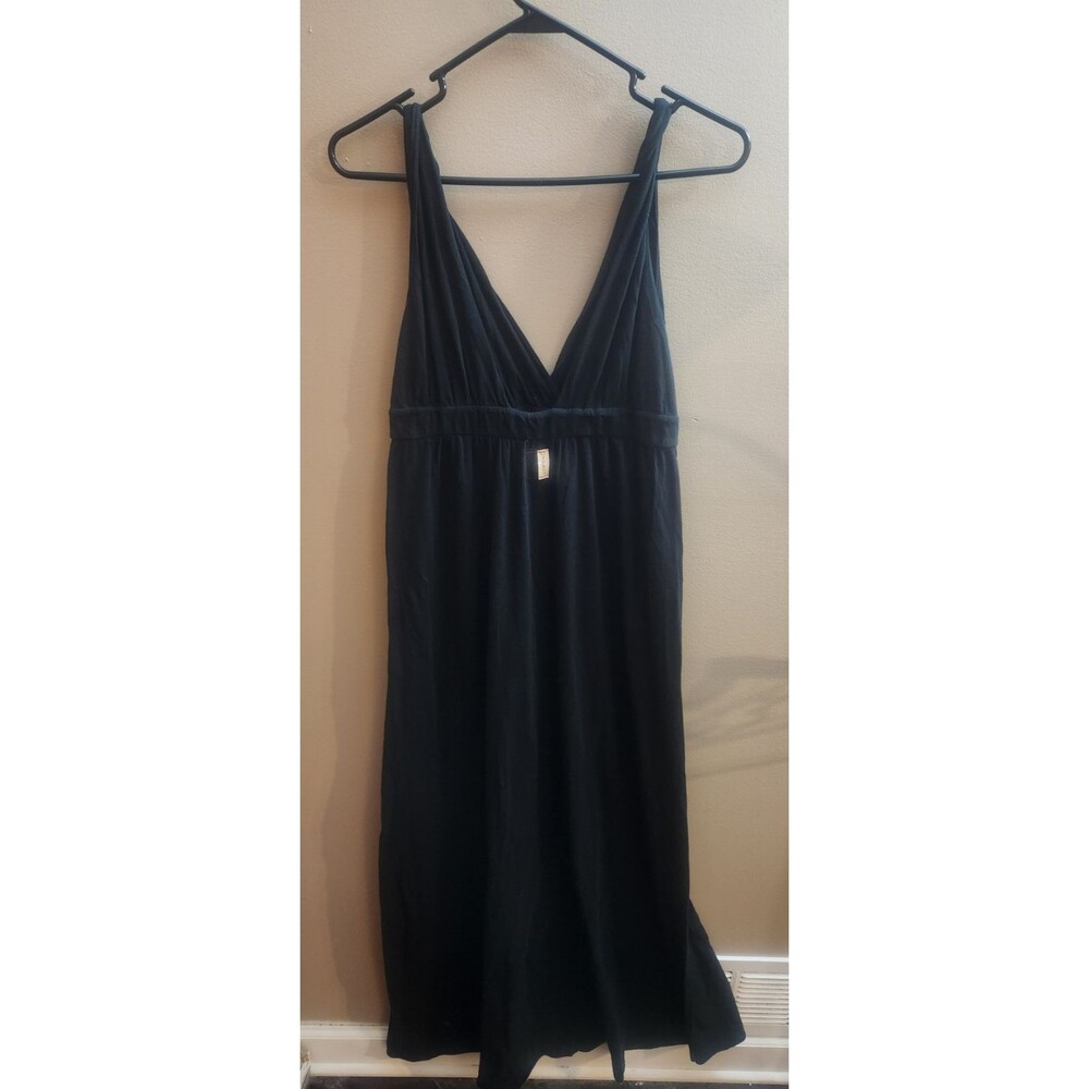 Gypsy 05 Dress Black Tube Sleeveless Maxi Size M Flowy 100% Organic Cotton